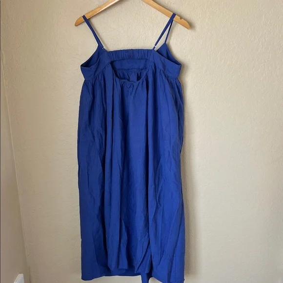 NWT Madewell linen blend periwinkle dress - Picture 8 of 9